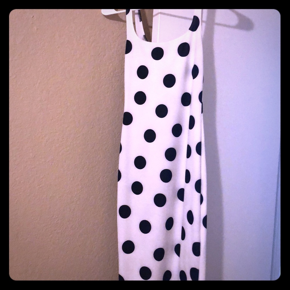 Midi polka dot dress size S